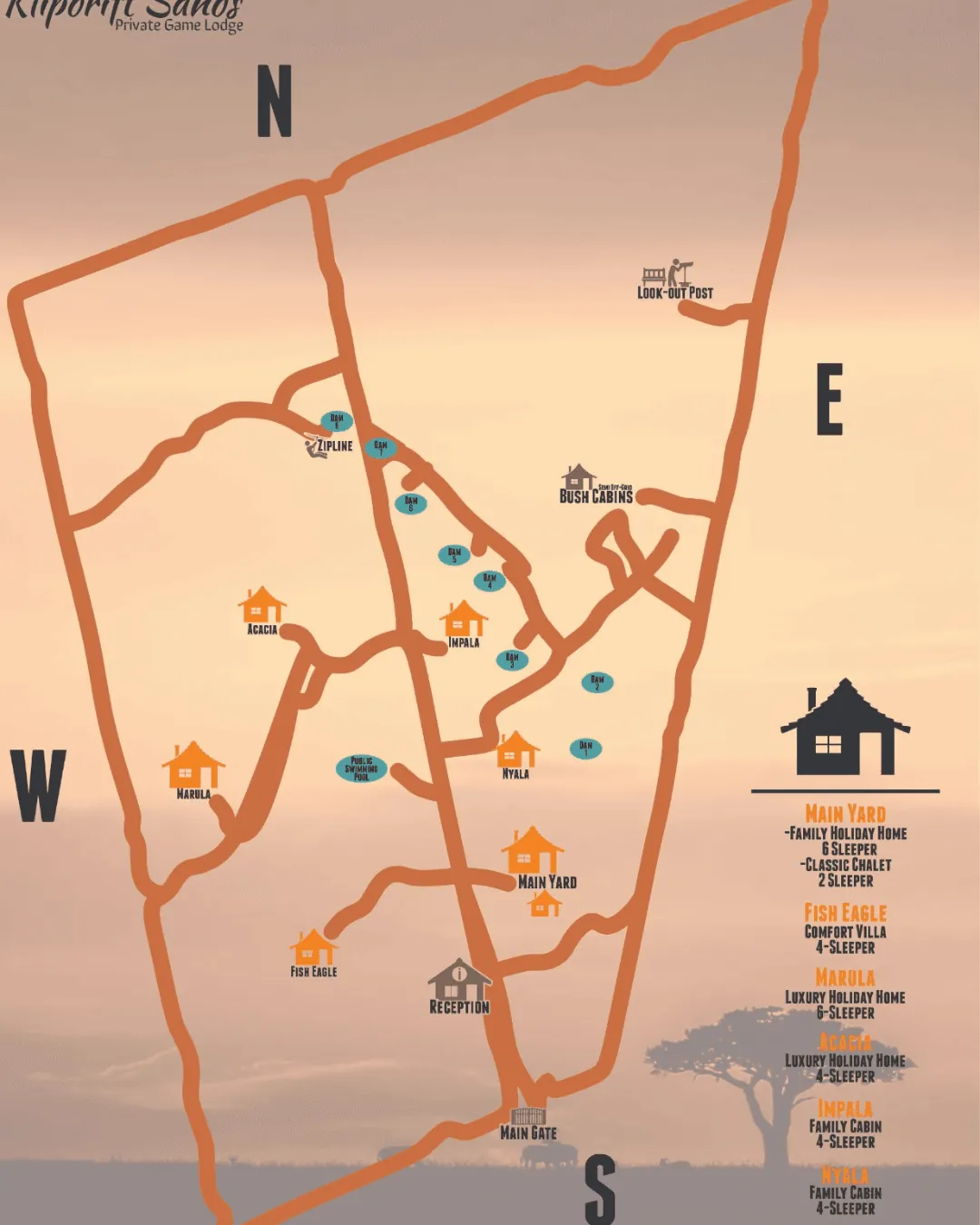 Klipdrift Sands map